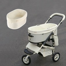 돔3 호환 핸들 순면 커버 아이보리화이트 소재 HANDLE COVER 개모차, A. Airbuggy L Cart 베이지 색
