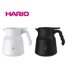 하리오 VHSN-80-W V60 스테인레스 서버 주전자, 화이트 VHSN-80-W, 화이트 VHSN-80-W, 800ml, 1개