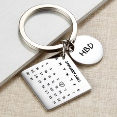 더룩 스마트키 키링 캘린더 주문제작 번호판 열쇠고리 키홀더 각인 달력 기념일 생일