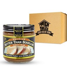 Chicken Bouillon 베이스 번들. Good For My Home 상자에 Better Than Bouillon 치킨 베이스 227g8온스 병 2개가 포함되어 있습니다., 2) Turkey Base, 없음, 없음