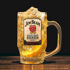 [국내발송] 일본 정품 하이볼잔 산토리 짐빔 전용잔, 짐빔 하이볼잔 380ml, 1개