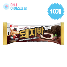 롯데웰푸드돼지바블랙  롯데푸드 돼지바블랙 10개 아이스크림 70ml 