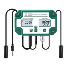 Yieryi YYW9909 스마트 블루투스 수질 검사기 PH TDS EC 염분 SG 온도 계량기 와이파이 앱 지능형 제어, 1개, 없음, 없음