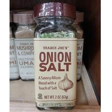Trader Joe's Onion Salt 트레이더 조 양파소금 2oz(57g) 6팩, 6개