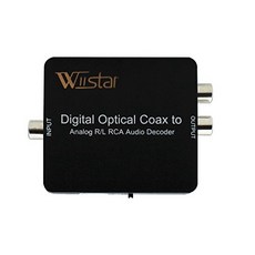Optical SPDIF Toslink/Coaxial Digital to Analog Audio Decoder Converter with PCM 5.1 Dolby Digital, 1