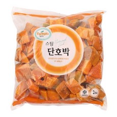 포베이커 팜피아 냉동 스팀 단호박 탈피 2kg, 단품