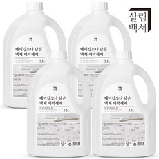 살림백서 세탁세제 3Lx4개 식물유래성분 베이킹소다 액체 드럼 일반 겸용, 4개, 3L