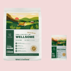  웰썸 강아지 곤충사료 3.6kg+1.2kg 저알러지, 웰썸 사료 3.6kg+1.2kg 
