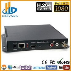 [해외] HD H.264 HDMI + CVBS AV 복합 BNC SD VIDEO ENCODER SUPPORT YOUTUBE 동영상 FACEBOOK USTREAM WOWZA LIVE, 상세내용표시