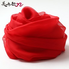 쁘띠스카프 실크 레이스스카프 레드색 여성 활용성굿 겨울가을 누에실 레드 스카프 비단스카프 자외선차단 숄 겸용