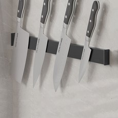304 스텐 마그네틱 자석 칼 걸이 거치대 주방 싱크대 블럭, 1개, 블랙 50cm
