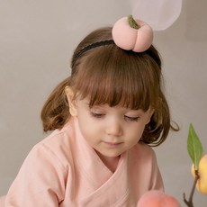 복숭아 헤어밴드