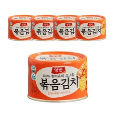 동원 김치 양반 볶음 김치 캔, 160g, 5개