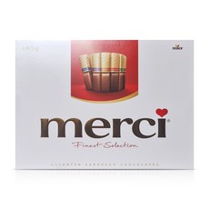 스톡 merci 메르시 초콜릿 파이니스트 셀렉션 발렌타인데이 선물, 54개, 12.5g