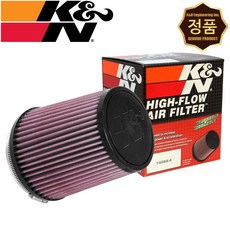 K&N RU-4550 튜닝 흡기 반영구적 인테이크 유니버셜 에어필터 연결부 102파이 102mm 재질 루버 라운드콘, 1개입