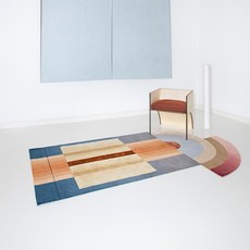 모자이크 아트 유니크 러그 컬러풀 단모 카펫 대형 독특한 매장 카페 거실 디자인 매트