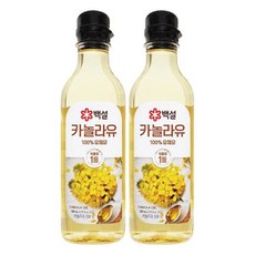 백설 식용유 카놀라유 500mL x 2개, 320ml