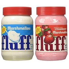 마시멜로우 Fluff 플러프 크림 스프레드 잼 오리지널 딸기 2종 세트