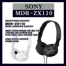 소니 SONY MDR-ZX110 아웃도어 헤드폰, 블랙