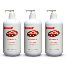 Lifebuoy 토탈 10 핸드 워시 16.9 FL온스 3개 팩