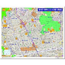 [지번]서울시 강서구 화곡 1동 2동 3동 4동 안내도 105cm x 75cm SE