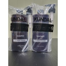 쿤달 허니 앤 마카다미아 네이처 샴푸+트리트먼트 베이비파우더향 1058ml, 1세트