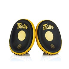 Fairtex 페어텍스 FMV15 큐베드 무에타이 복싱 포커스 펀치 미트, Black/Gold, 블랙/골드