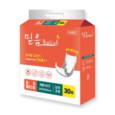 믿음 성인용기저귀 속기저귀 일자 플러스형 240매