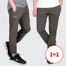 [스타일랑] (1+1) 남성 여름용 재탄생 빅사이즈 시원한 카고 조거 밴딩바지