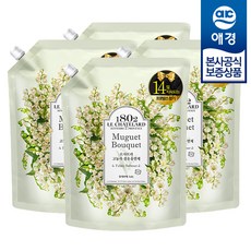 르샤트라 섬유유연제 뮤게부케 리필, 1.6L, 4개