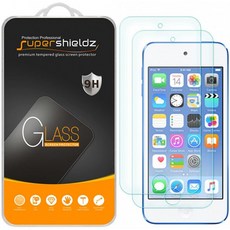 (2 팩) Apple New iPod Touch 용 Supershieldz (2019 년 7 세대 출시 6 세대 및 5 세대) 강화 유리 화면 보호기 스크래치 방, 단일옵션, 단일옵션