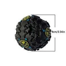 검은 어금니 물린 소리 누출 식품 공 중형 개에 적합 교육용, 1개, 1.G465A Black Medium