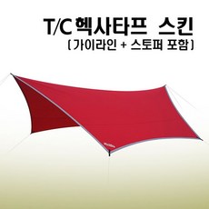 캠핑 아일랜드패커스 단조펙 텐트 Set 타프 M 스킨 실 헥사 해먹 TC S로드L02608 타프