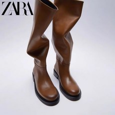 자라 ZARA 23S NEW 롱부츠 니하이 롱부츠 소가죽 38cm