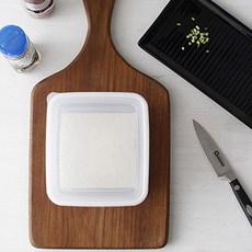 라이크홈즈 두부 사각 보관팩 다용도 채반 야채 보관용기 보관통, 1개