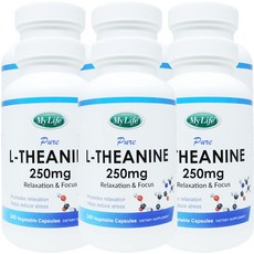 신제품 My Life 마이라이프 L-테아닌 250mg 240베지캡슐 6병, 240정
