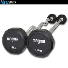넥스스포츠 고정바벨직선바15kg 고정식바벨 일체형바벨