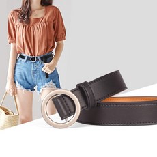 캥거루 벨트 여성 소 가죽 펀칭 벨트