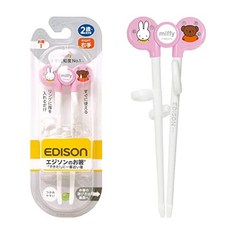 EDISONmama Edisonmama (Edison Mama) Edison Sopsticks I 시리즈 2 세 ~ 16cm 전 학교 핑크 미피 & 보리스 4544742914509, 단품, 1개