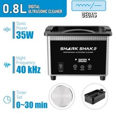 초고속 진공 블랜더 부품 가정용 저소음 블렌더 SHARK SHAKE 초음파 클리너 목욕 타이머 쥬얼리 브러쉬 안경 매니큐어 스톤 커터 치과 세척 800ml, 0.8L-35W-ABS, CHINA, 1) 0.8L-35W-ABS - 미국