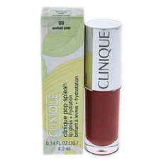 Clinique 크리니크 팝 스플래쉬-03 여자를위한 크리니크의 소르베 팝-0.14 온스 립글로스 0.14 온스, 단일상품, 단일상품
