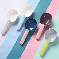 리치독스 강아지 사료스푼 고양이 파스텔 사료스쿱, 1개, 핑크블루