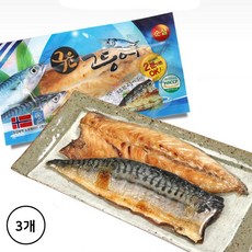 지구마을 노르웨이 순살 구운고등어 120g, 3개