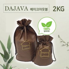 다자바 베이크아웃 볼 2kg 새 집 차 가구 아파트 냄새 제거 일라이트, 단품, 1개