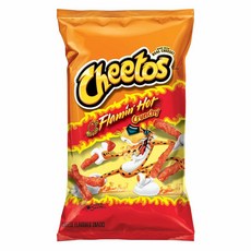 (미국직배) 치토스 프래이밍 핫 매운 스낵 240g 4팩 Cheetos Crunchy Flaming' Hot Cheese Flavored Snacks 8.5 Ounce, 4개