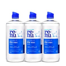 리뉴 후레쉬 렌즈 세정액, 500ml, 3개