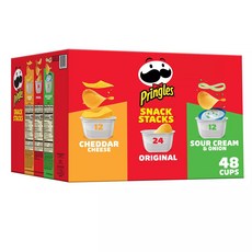 프링글스 버라이어티팩 3가지맛 48개팩 Pringles Snack Stacks Variety Pack 48ct 감자칩