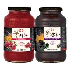 꽃샘 꿀석류차1kg+꽃샘 꿀복분자차1kg