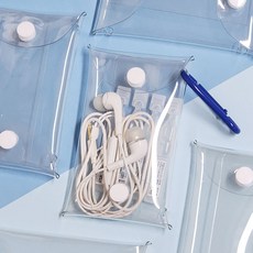 투명 방수 카라비너 미니 파우치 pvc 소품 케이스 소형