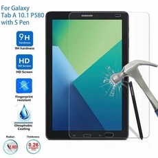 [해외] 강화 (GORILLA GLASS) 한 SAMSUNG 탭 A 10.1 와 S 펜 SCREEN PROTECTOR 한 SAMSUNG GALAXY TAB A A6 10.1 SMP, 상세내용표시